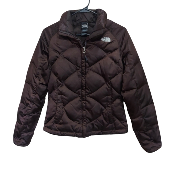 The North Face Satin 550 Goose-Down Quilted Puffer Jacket - Picture 1 of 9
